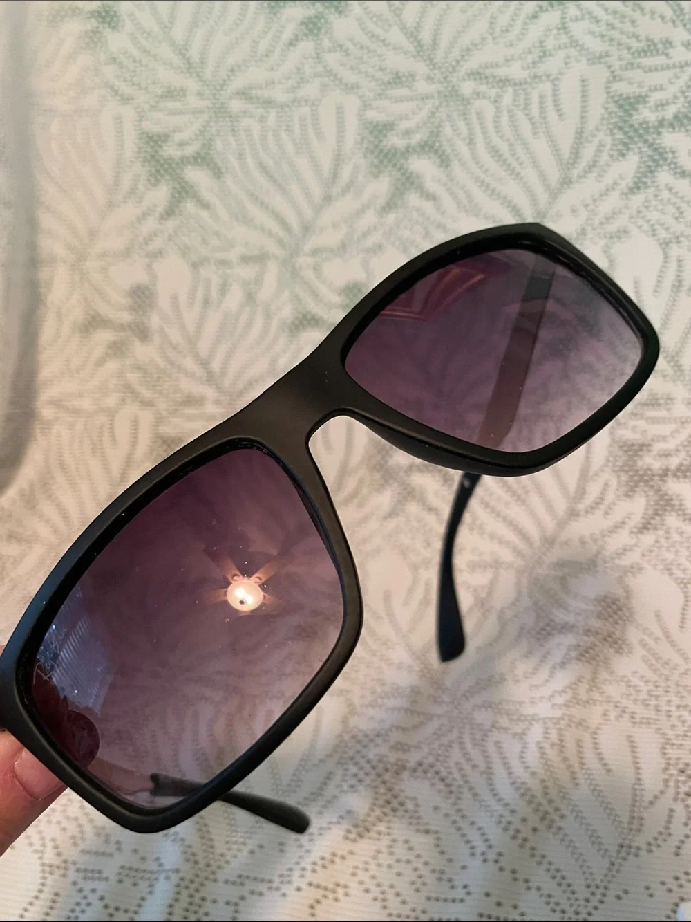 Ray-Ban Black Frame Sunglasses with Black Gradient Lenses